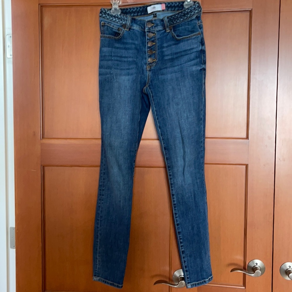 CAbi button fly skinny